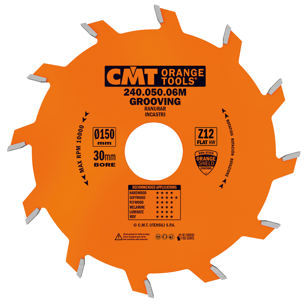 Industrial grooving circular saw blades 240 Industrial saw blades