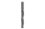 Solid carbide downcut spiral bits with chipbreaker